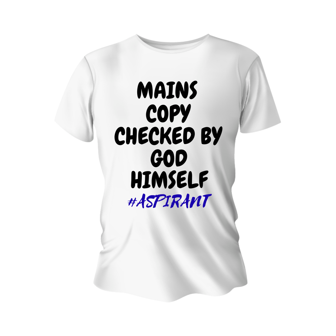 Mains Copy Checked by God Himself